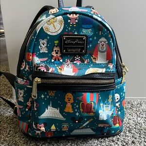 Loungefly Disney Parks Blue Mini Backpack